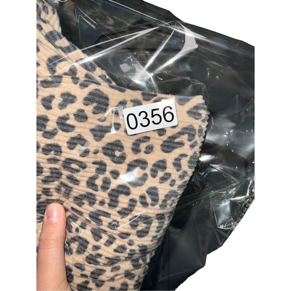 Angels Leopard Print Luxe Ribbed Hoodie - Picture 8 of 8